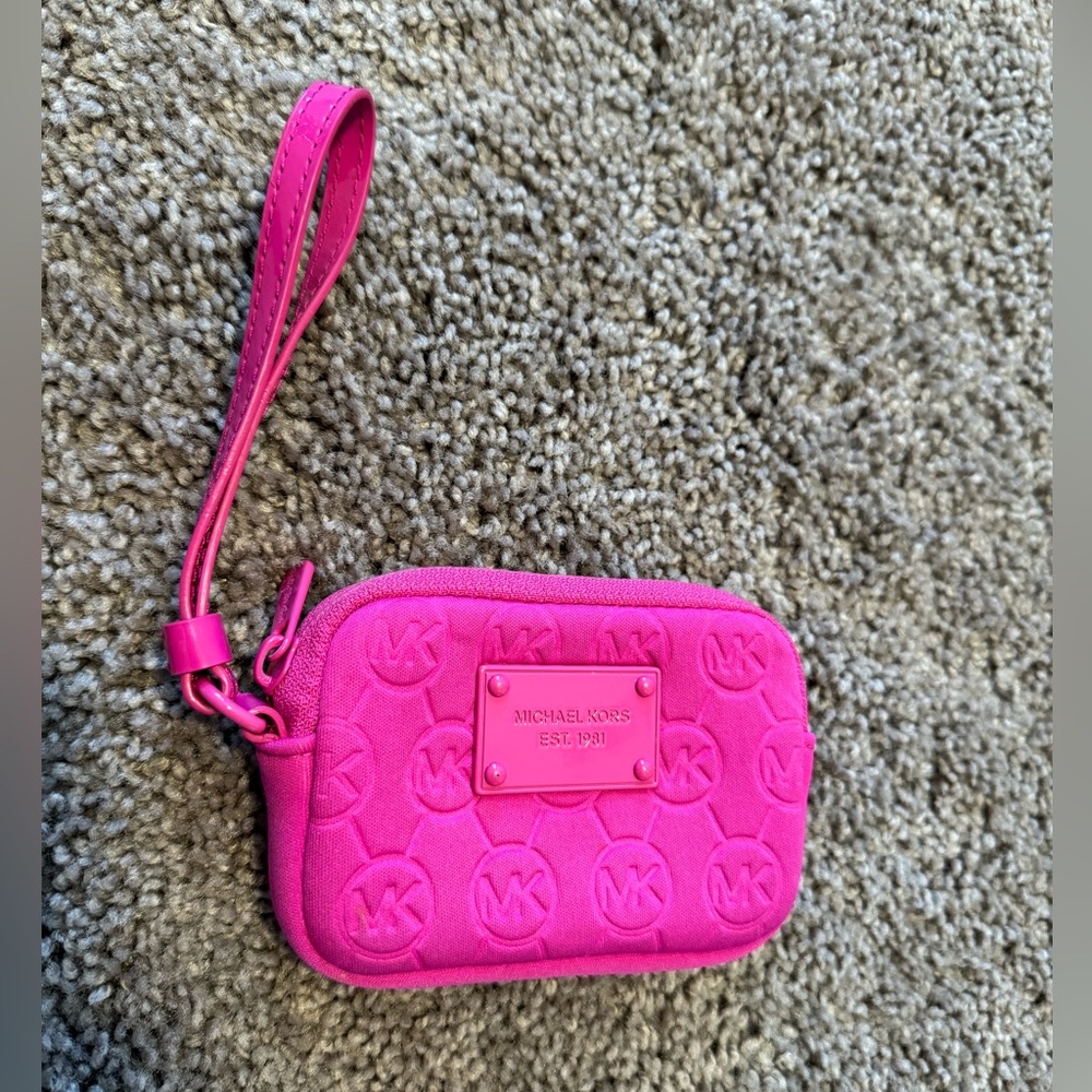 MICHAEL KORS Neoprene Wristlet, Coin/Key Purse